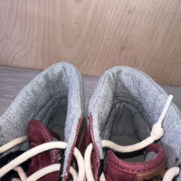 Vans SK8-Hi MTE Scotchguard Burgundy/Brown Suede Men's 8 Women's 9.5 - Picture 11 of 11